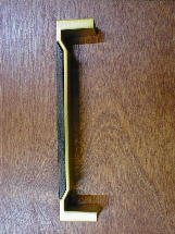 Brushed golden brass fuse metal walnut pull (sm) ch10wngb