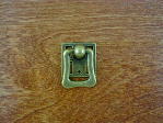 Antique brass bungalow backplate/bail pull CH-1506.09