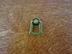 Antique brass bungalow backplate/bail pull CH-1507.09