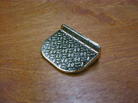 CH-3041an diamond plate bright aged nickel tread design finger pull