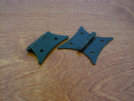 flat black butterfly hinges ch9565