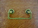 Antique brass bungalow rosette/drop handle CH-1505.09