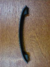 black nickel vibed traditional curved sydney handle (lg) ch4630bnv Craftsmanhardware.com
